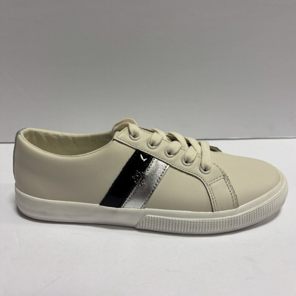 Ralph Lauren Women’s Janson II White Sneakers, Size 8 M